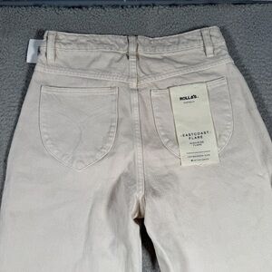 Rolla's Off-White High Rise Flare Jeans